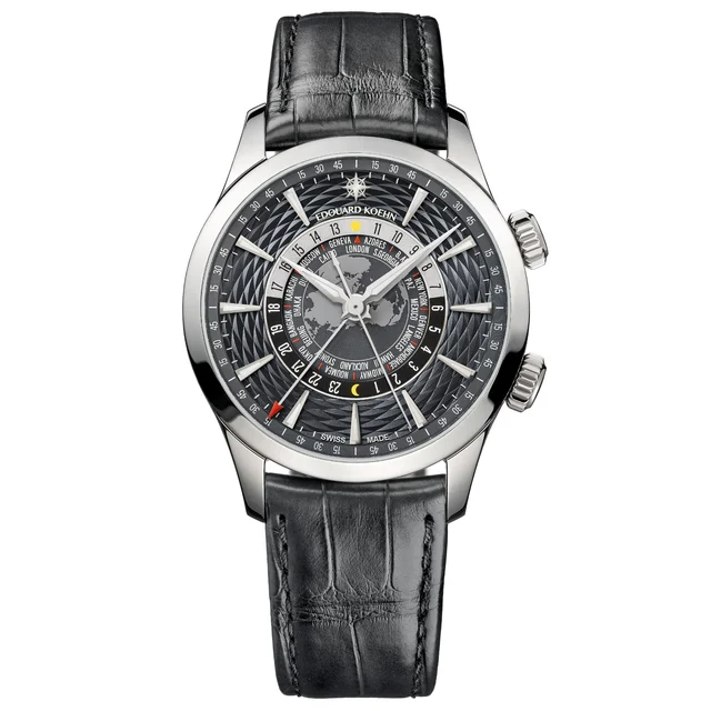 Edouard Koehn World Heritage Black EK-WTA01CS kol saati