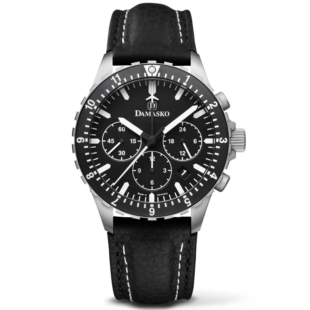 Damasko Chronograph with Stopwatch, and 12-hour Totalizer #DC86 42 mm kol saati