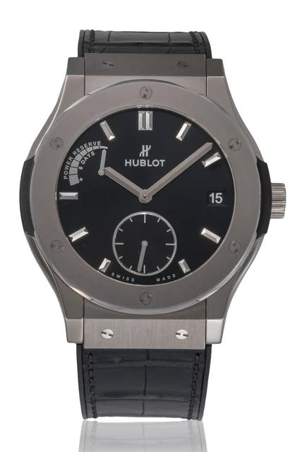Hublot HUBLOT REF. 516.NX.1470.LR, CLASSIC FUSION POWER RESERVE 8 DAYS, STEEL kol saati