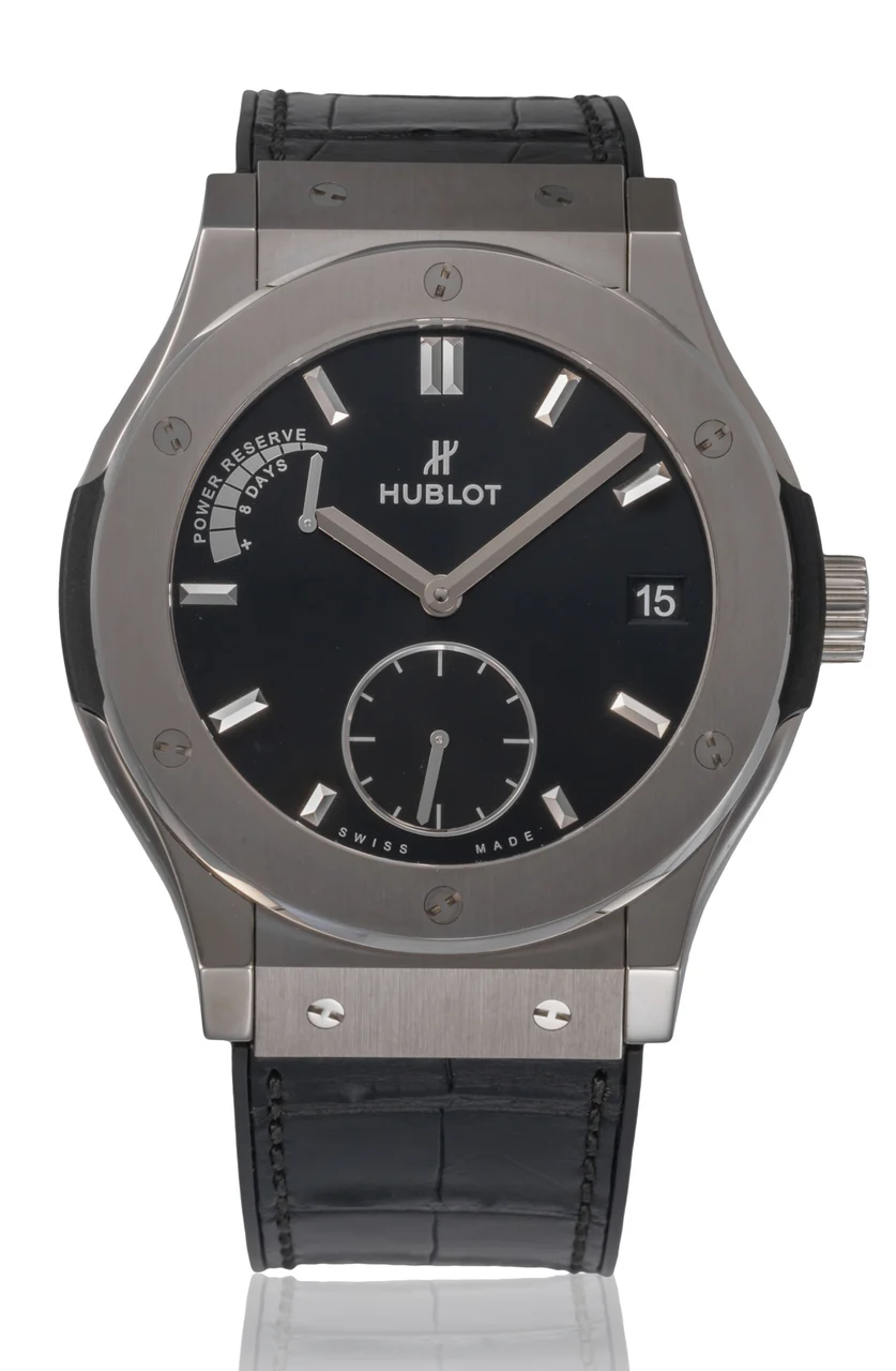 Hublot HUBLOT REF. 516.NX.1470.LR, CLASSIC FUSION POWER RESERVE 8 DAYS, STEEL 45 mm kol saati