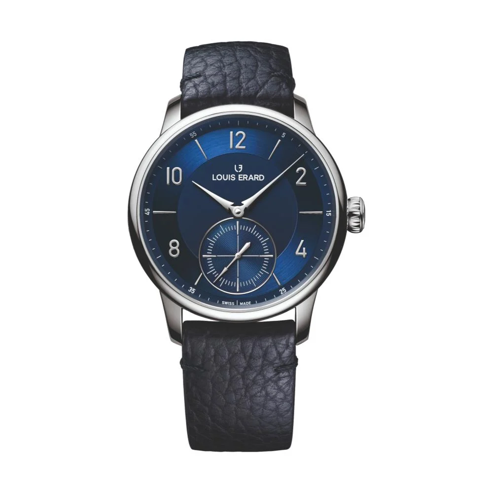 Louis Erard Excellence Petite Seconde Couleurs Bleu Nuit 39mm - Blue on Leather Strap 34248AA05.BVA134 39 mm kol saati