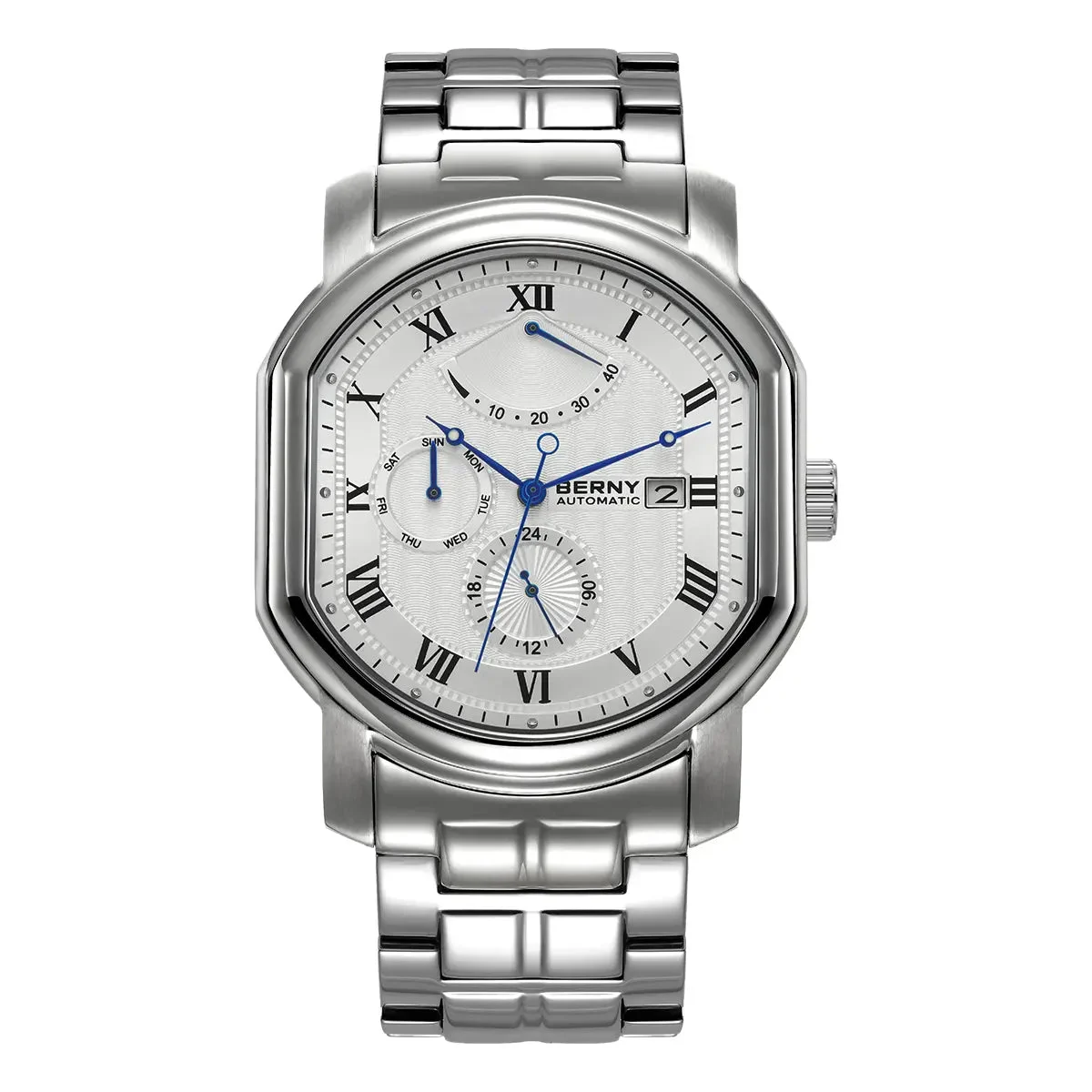 BERNY Men Automatic Dress Watch-AM050M AM050M-Y kol saati
