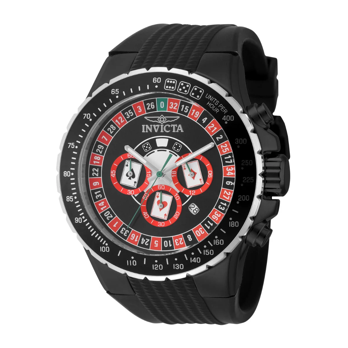 Invicta Aviator Monte Carlo Watch - 50mm. Black (49849) 50 mm kol saati