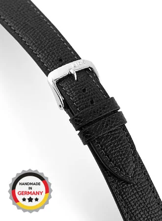 RIOS Grained Leather French - Black - Genuine Cowhide 4513/RI kol saati