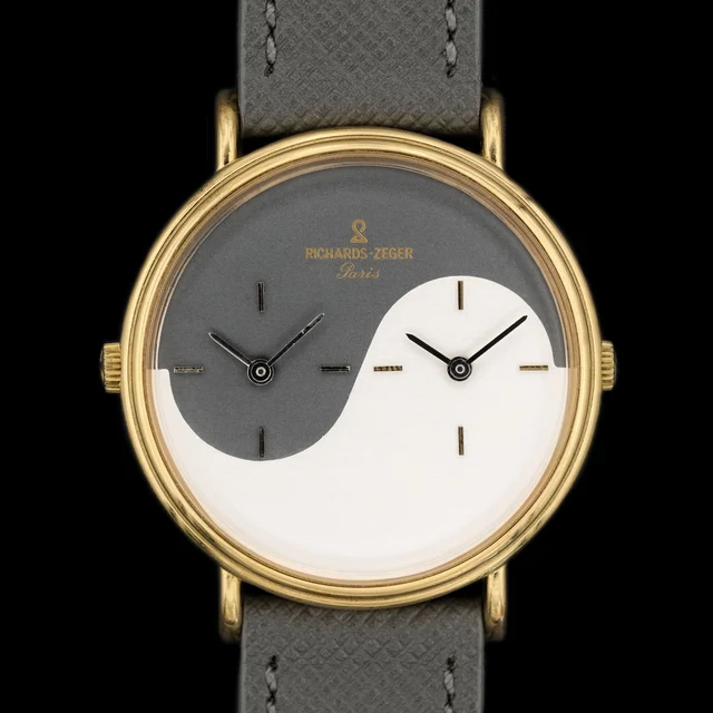 rvmusa Richards Zeger Paris Dual-Time "YingYang" from 1970s kol saati