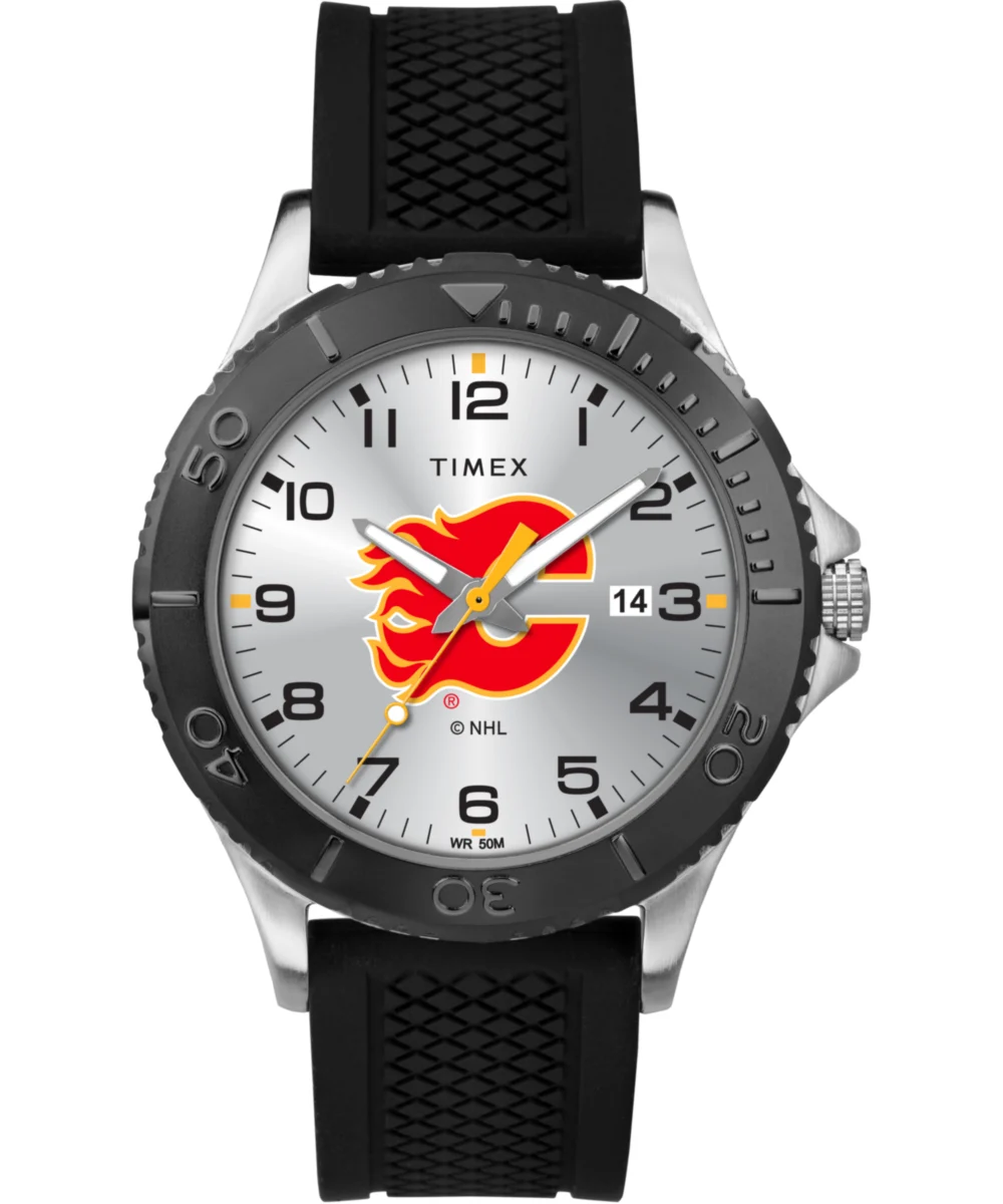Timex Gamer Black Calgary Flames TWZHFLAMD 42 mm kol saati