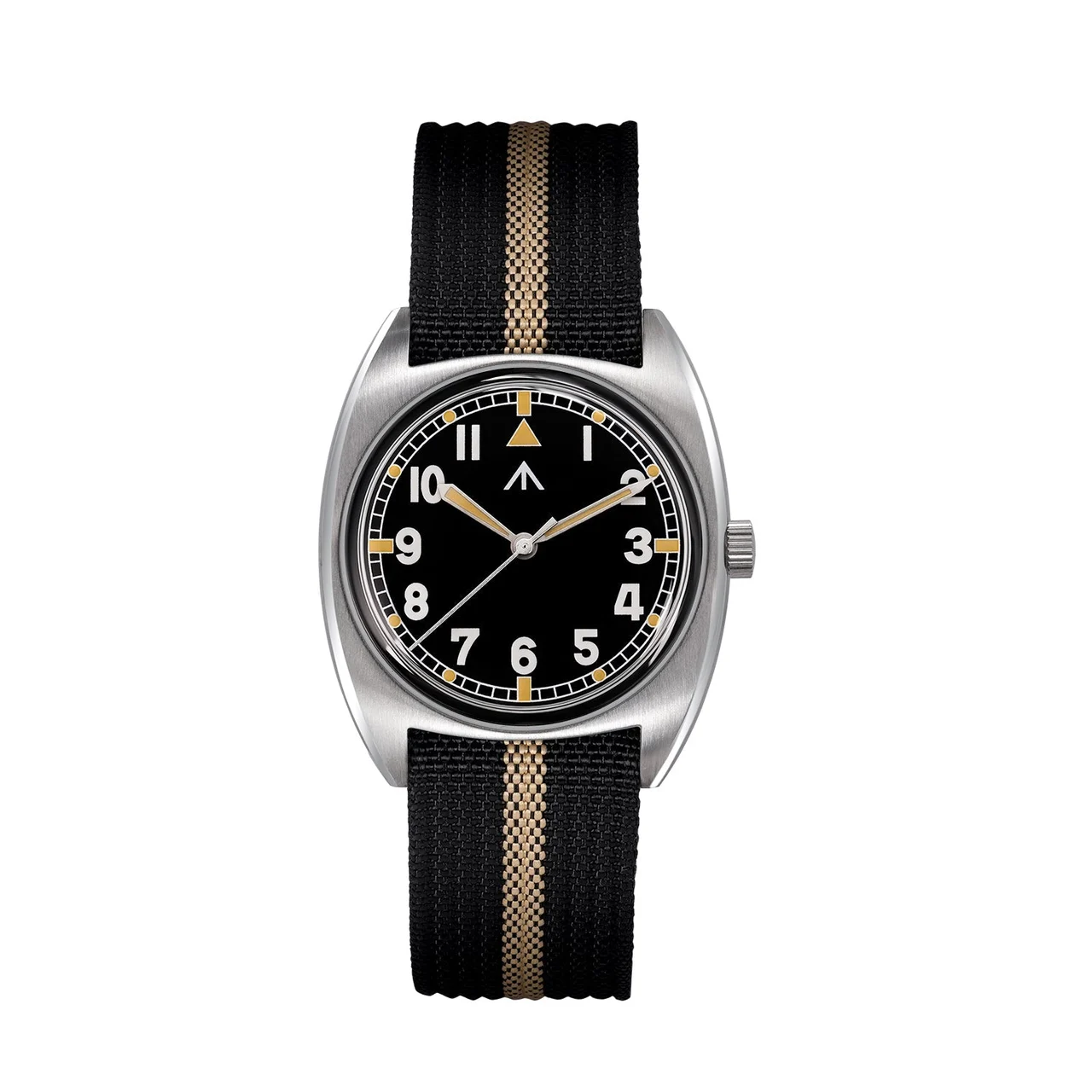 MILITADO MILITADO ML17-复古黑盘-无日历-黑卡其-K1 36 mm kol saati