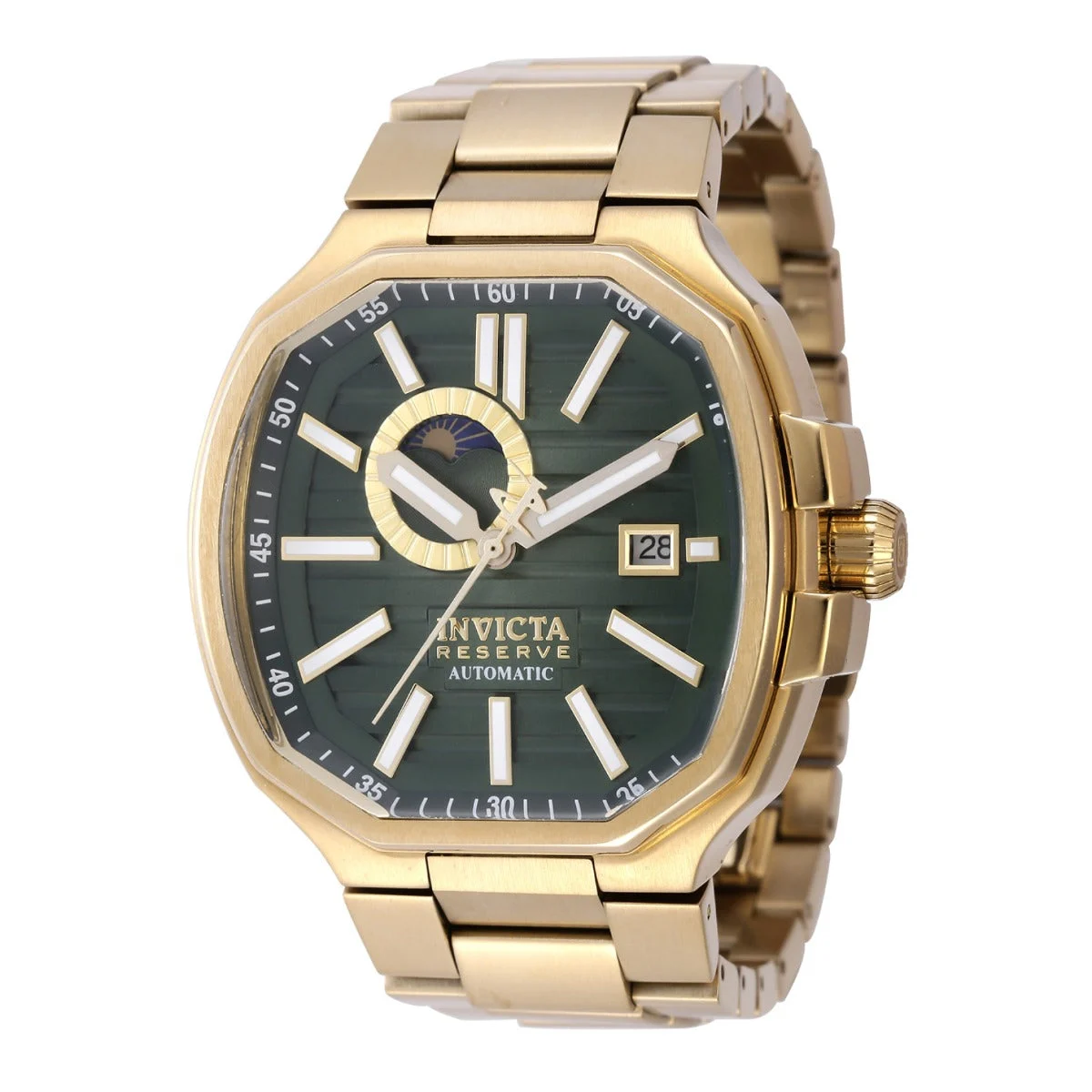 Invicta Reserve Objet D Art Louvera Automatic Watch - 45mm. Gold (45576) 45 mm kol saati