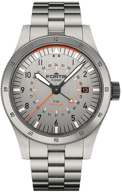 Fortis Flieger FS023 - Steel kol saati