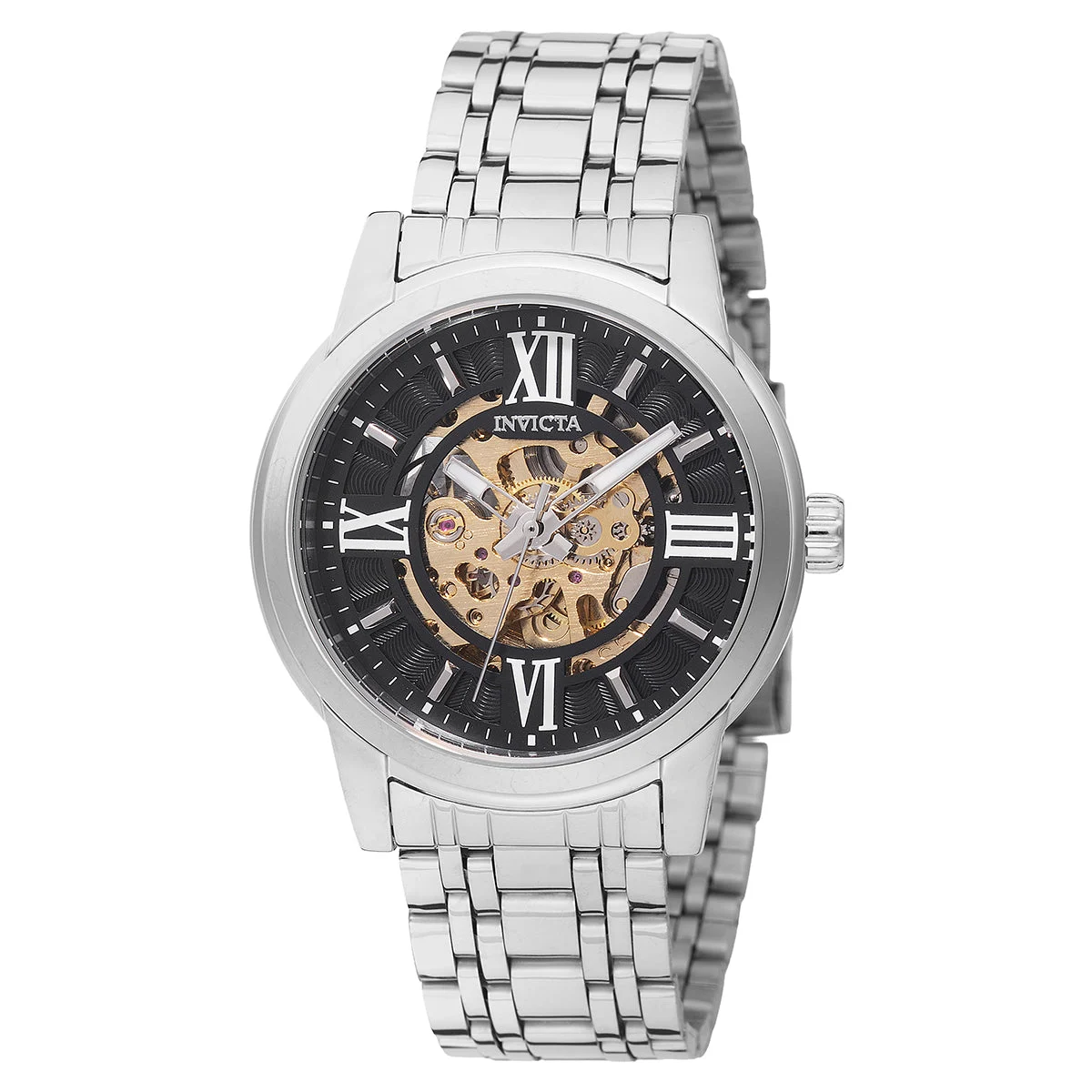 Invicta Objet D Art Automatic Watch w/ Skeleton Dial - 41mm. Silver (69132) 41 mm kol saati