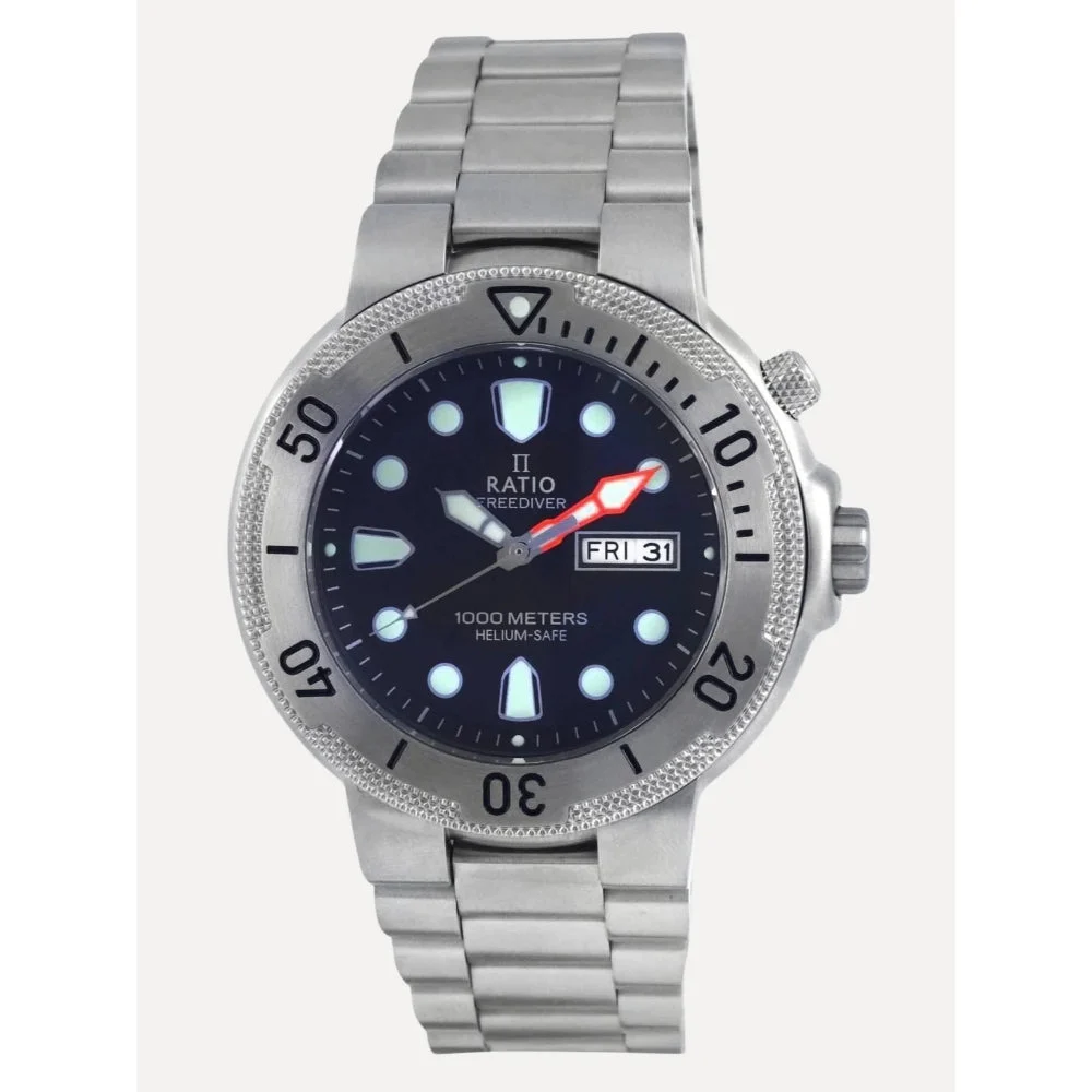 Ratio FreeDiver 1050MD93-02V-BLK 49 mm kol saati