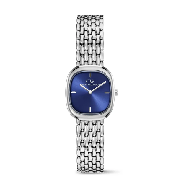 DANIEL WELLINGTON Corta Royal Blue Grain-Link Silver DW00100992 kol saati