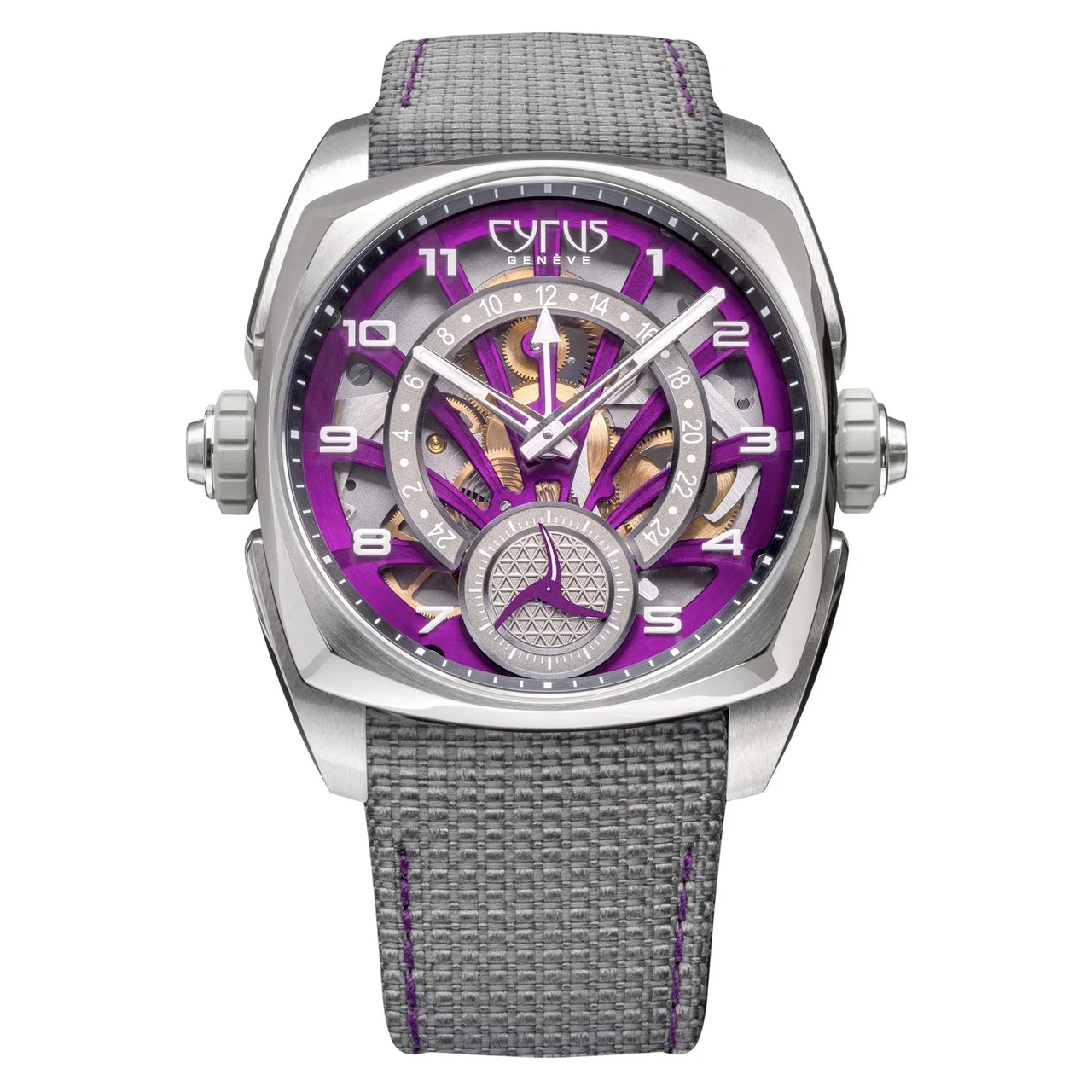 Cyrus Klepcys GMT Royal Purple 539.507.TT.D 42 mm kol saati
