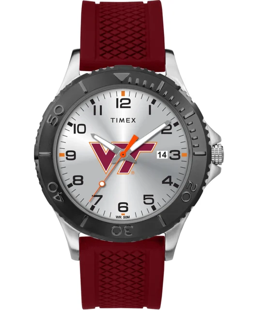 Timex Gamer Crimson Virginia Tech Hokies TWZUVITMG kol saati