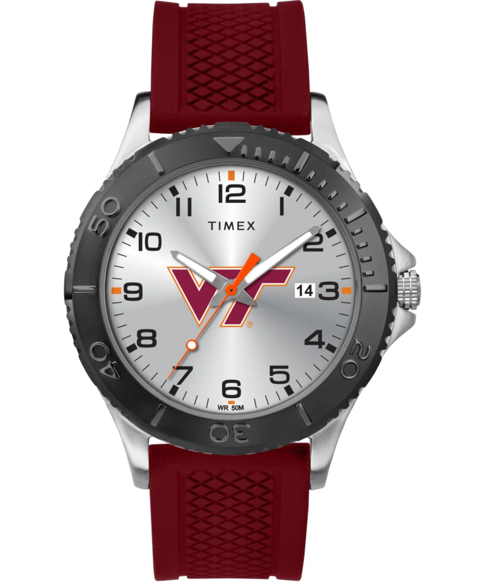 Timex Gamer Crimson Virginia Tech Hokies TWZUVITMG 42 mm kol saati