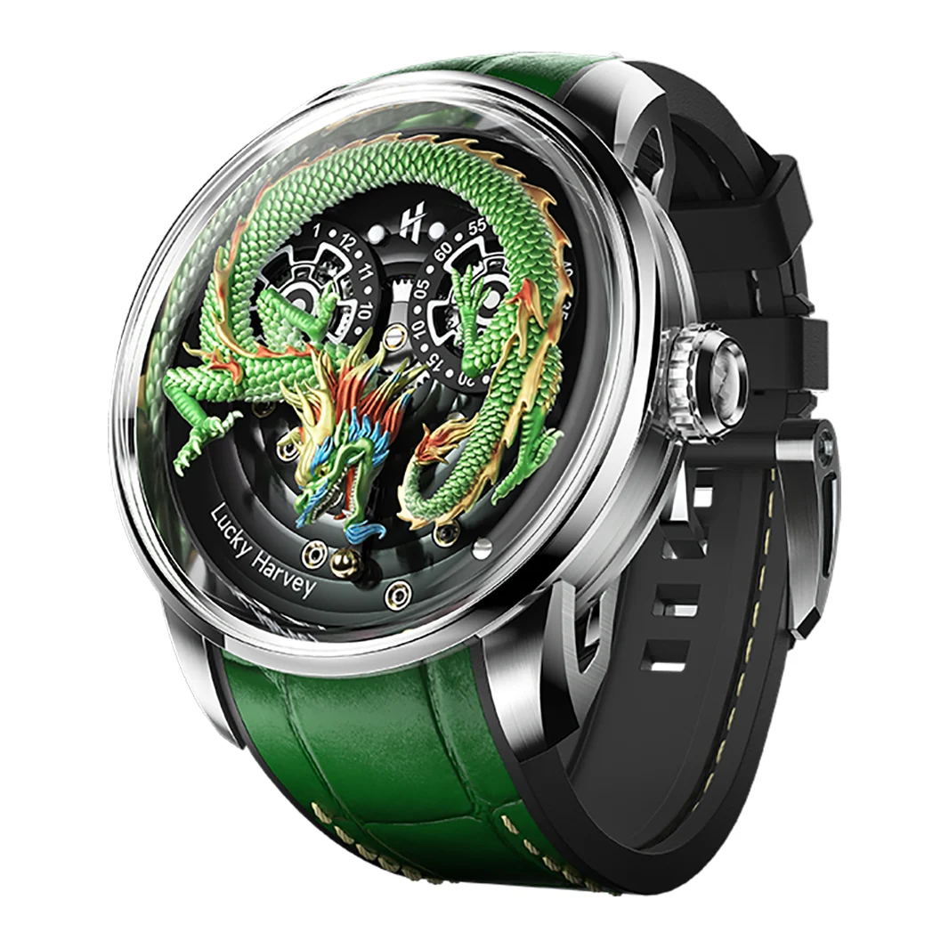 Lucky Harvey Lh.drgrn 43 mm kol saati