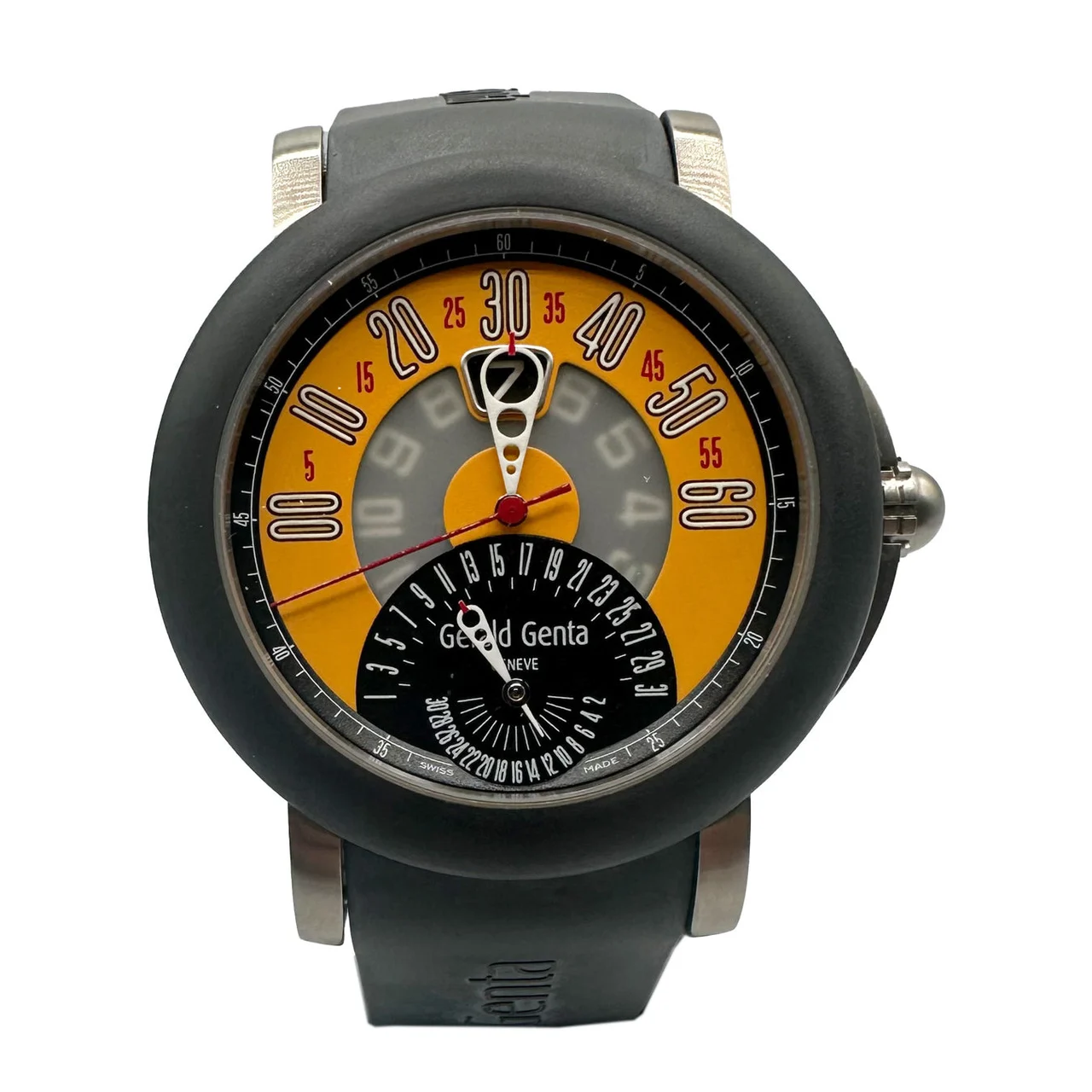 Gerald Genta Arena Bi-Retro Sport BSP.Y.80.264.CA.BD.RUB CSNCZ332 45 mm kol saati