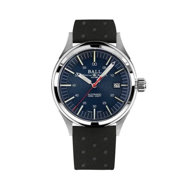 BALL Watch Fireman Nightbreaker 40mm - Blue on Rubber Strap NM2098C-P13-BE kol saati