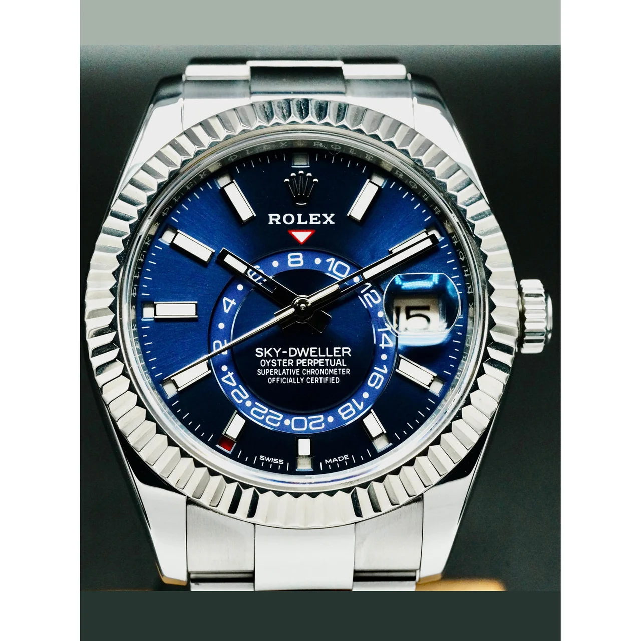 Rolex Sky-Dweller Blue Dial 210000046860 42 mm kol saati