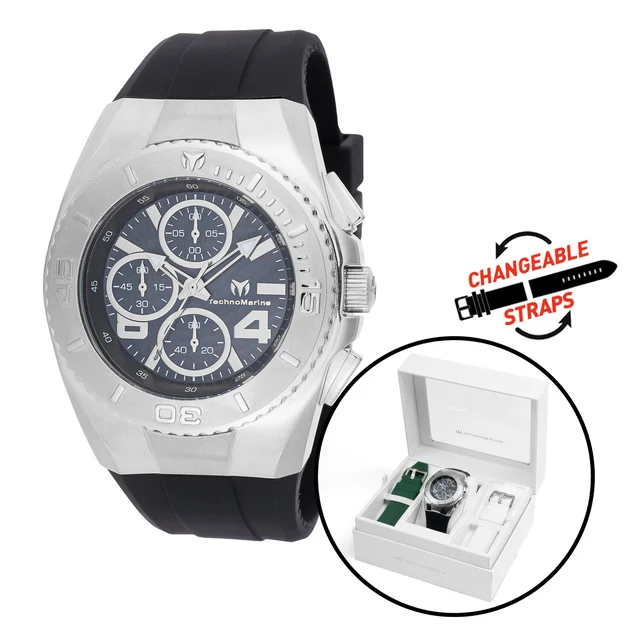 Technomarine Cruise Quartz Chronograph Black Dial Watch (ZG-TM-124029) kol saati