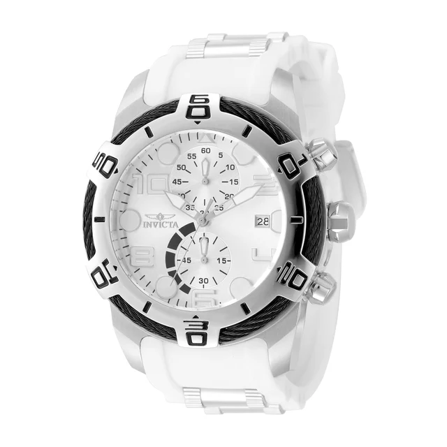 Invicta Bolt Nexus X Watch - 50mm. White. Steel (50582) kol saati