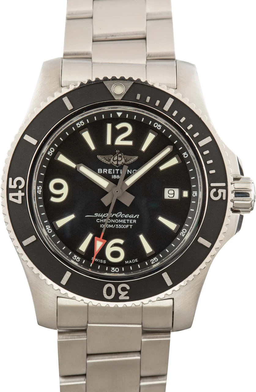 Breitling Superocean 44 Black Dial A17367D71B1A1 kol saati