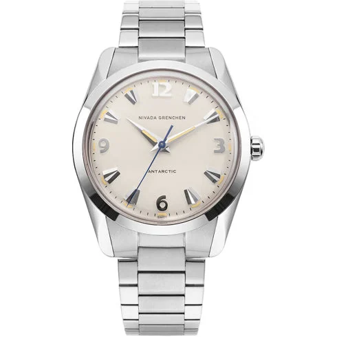 Nivada Grenchen Antarctic 35mm Eggshell Beige Luminova 35001M20 kol saati