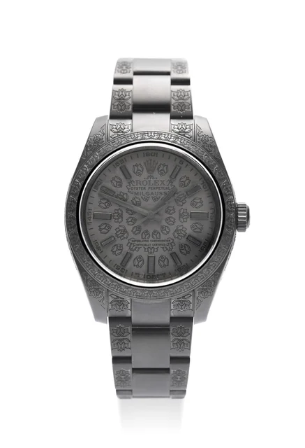 Mad Paris Customized Rolex MAD PARIS CUSTOMIZED ROLEX, REF. 116400, MILGAUSS, STAINLESS ST