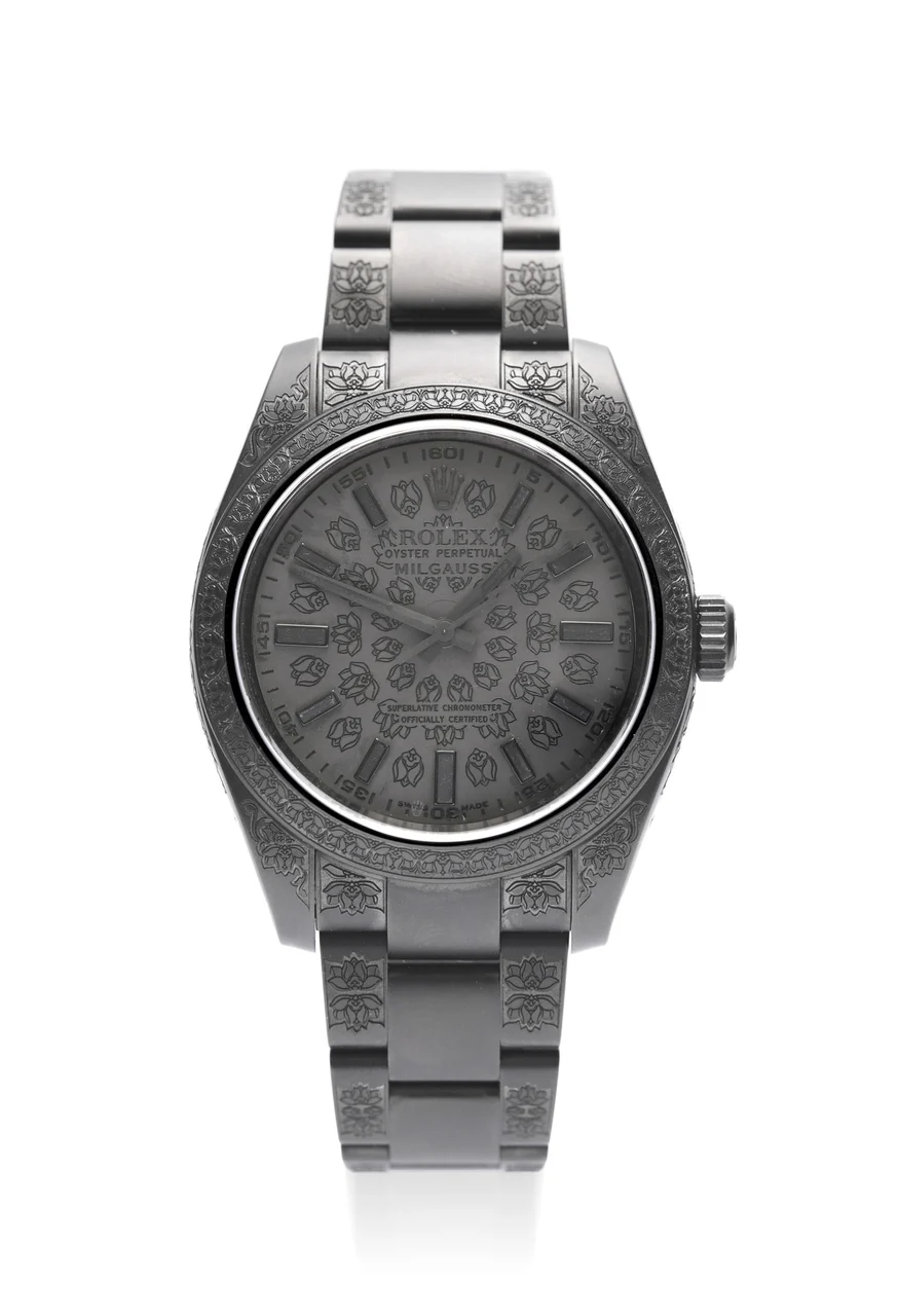Mad Paris Customized Rolex MAD PARIS CUSTOMIZED ROLEX, REF. 116400, MILGAUSS, STAINLESS STEEL kol saati