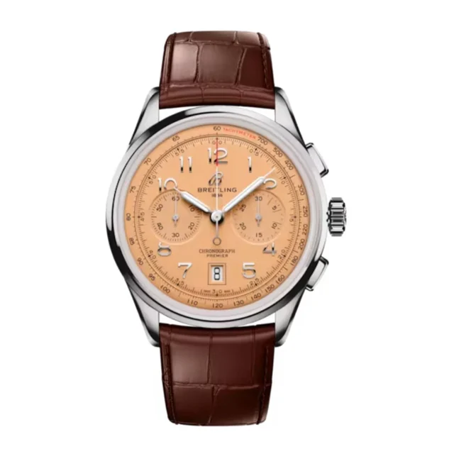 Breitling Premier B01 Chronograph AB0145331K1P2 42MM Salmon kol saati