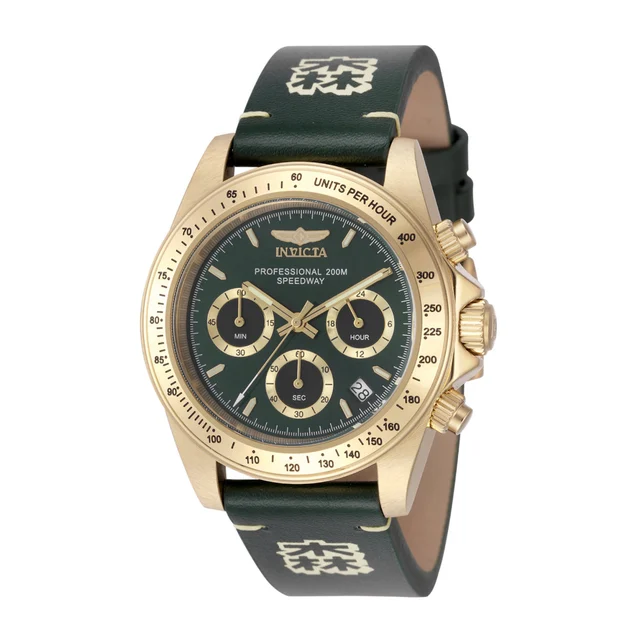 Invicta Speedway Watch - 39.5mm, Green (49295) kol saati