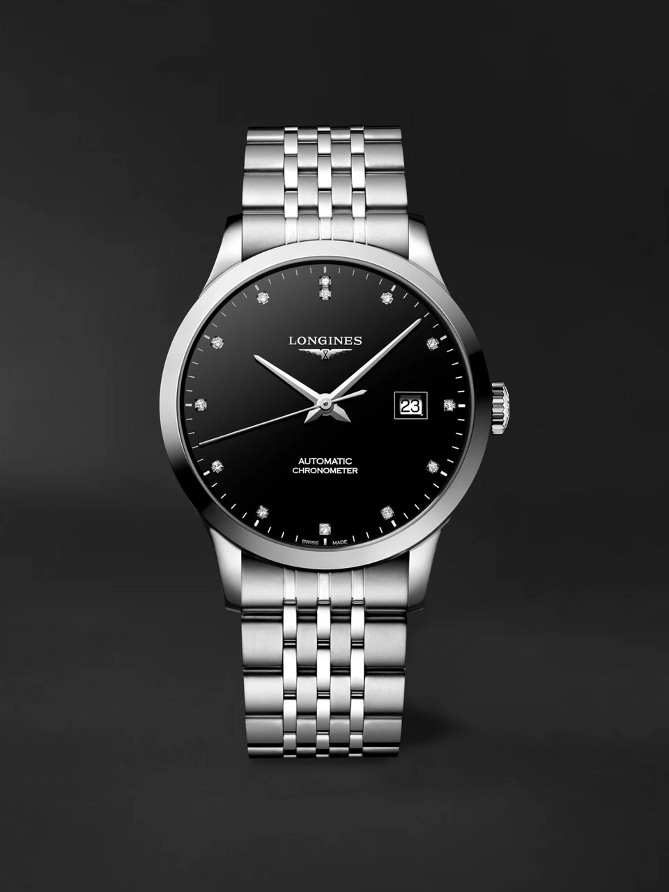 Longines Record L2.821.4.57.6 40 mm kol saati