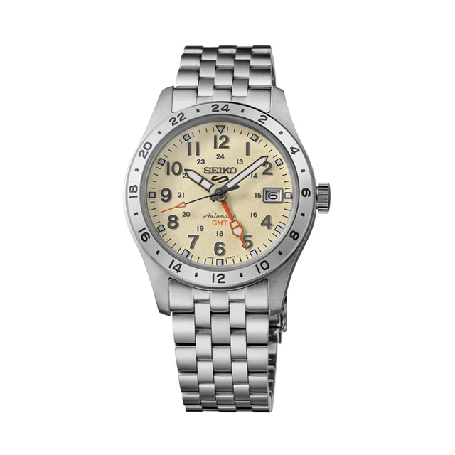 Seiko Sports Field GMT 39.4mm - Beige on Bracelet HDB002 kol saati