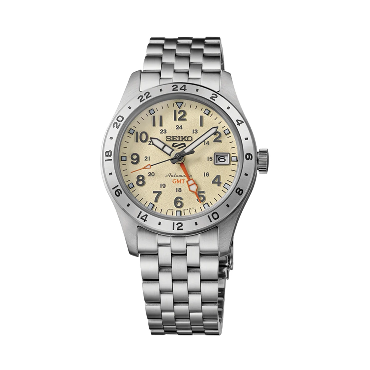 Seiko Sports Field GMT 39.4mm - Beige on Bracelet HDB002 39.4 mm kol saati
