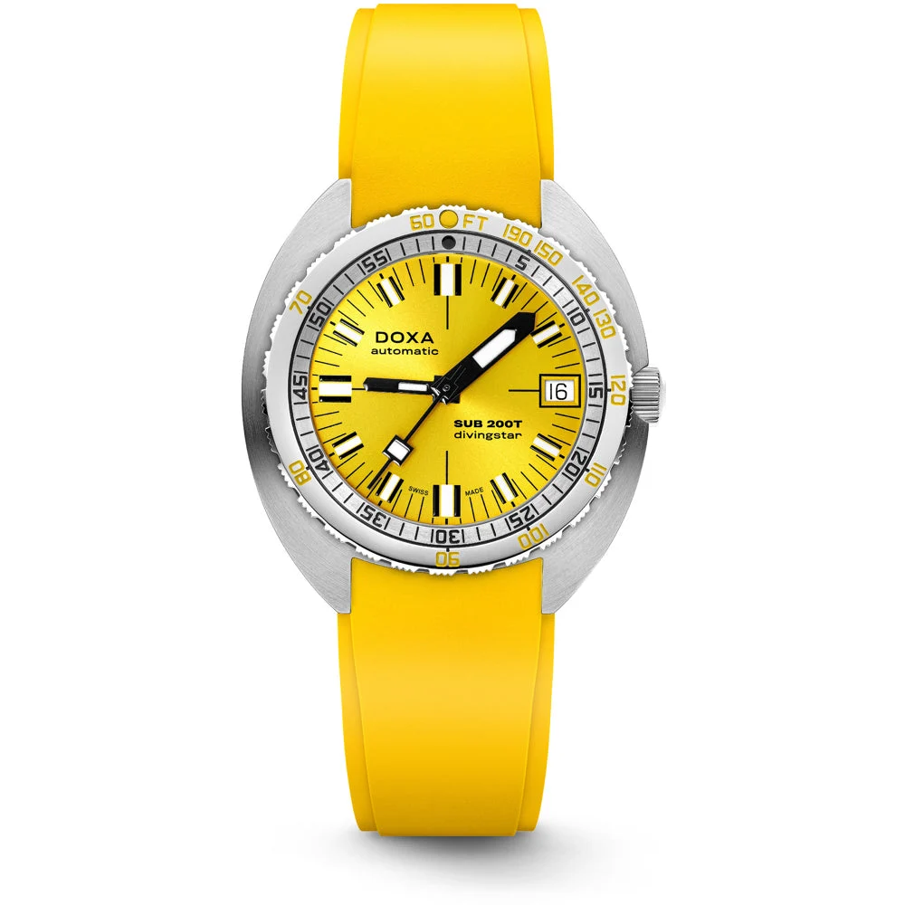 Doxa SUB 200T 804.10.361S.31 Divingstar Sunray Dial 39 mm kol saati