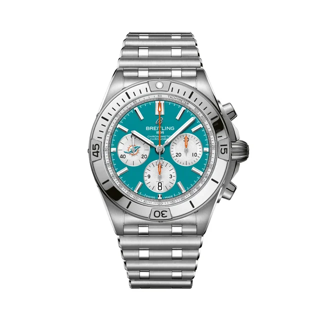 Breitling Chronomat B01 42 NFL Miami Dolphins Edition AB01342B1L2A1 kol saati