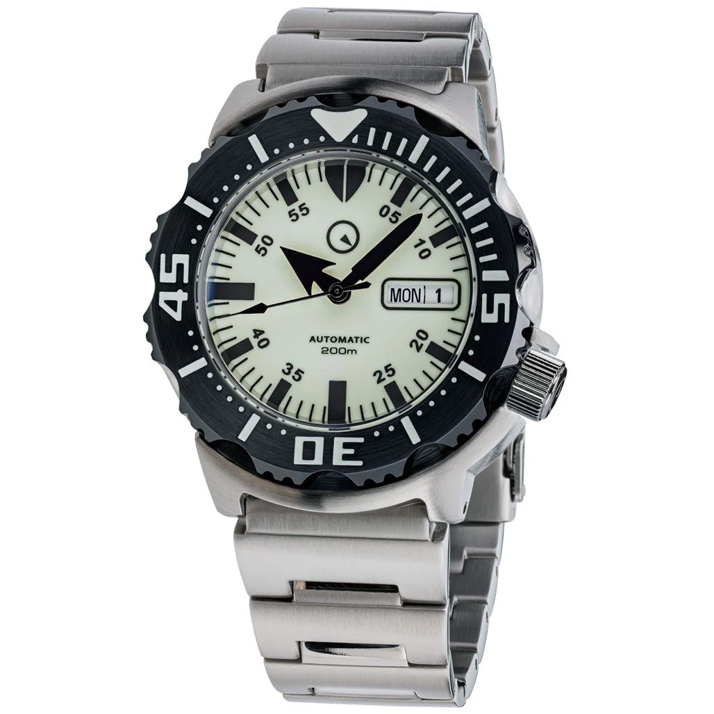 Islander SuperLuminous Dial Automatic Dive Watch with AR Double Dome Sapphire Crystal, and 120-click Bezel #ISL-58 47 mm kol saati