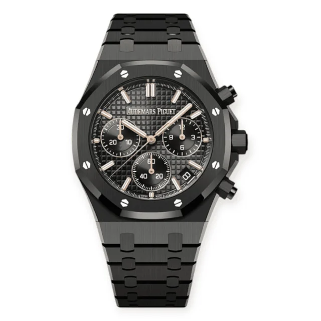 Audemars Piguet Black Ceramic Chronograph Aut Pre-Owned Audemars Piguet 41mm Black Ceramic