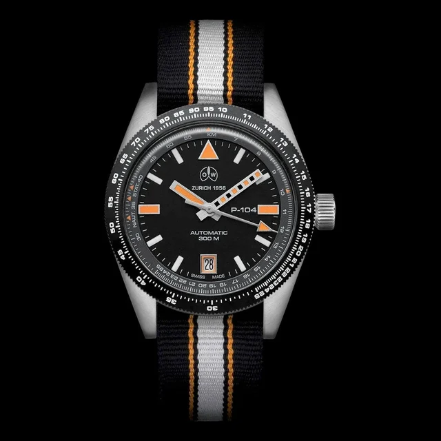 Ollech & Wajs Swiss Automatic P-104 Pilot's Watch #OW-P-104 kol saati