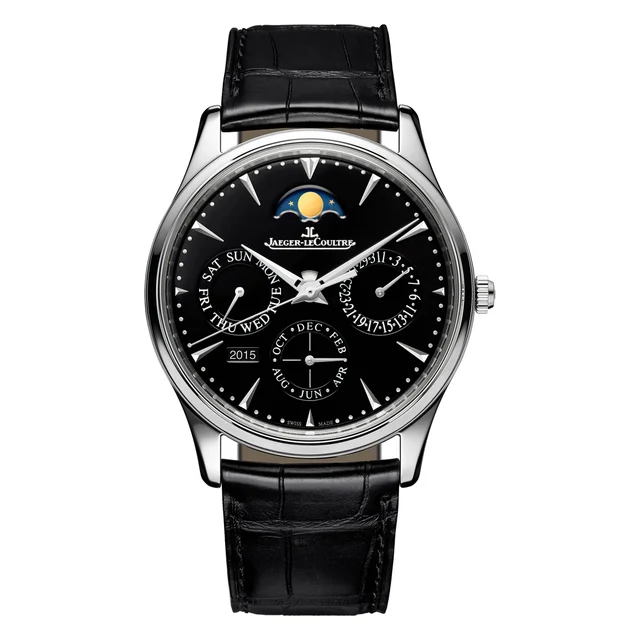 Jaeger-Lecoultre Black Dial Ultra Thin Perpetu Jaeger-LeCoultre Q1308470 39mm Black Dial U