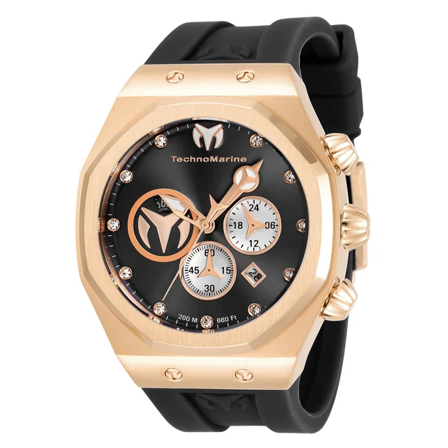Technomarine Reef Sun Watch - 45mm, Black (TM-520004) kol saati