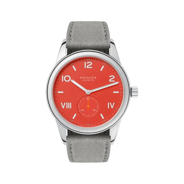 NOMOS Glashütte Club Campus 38mm - Nonstop Red on Strap 723 kol saati