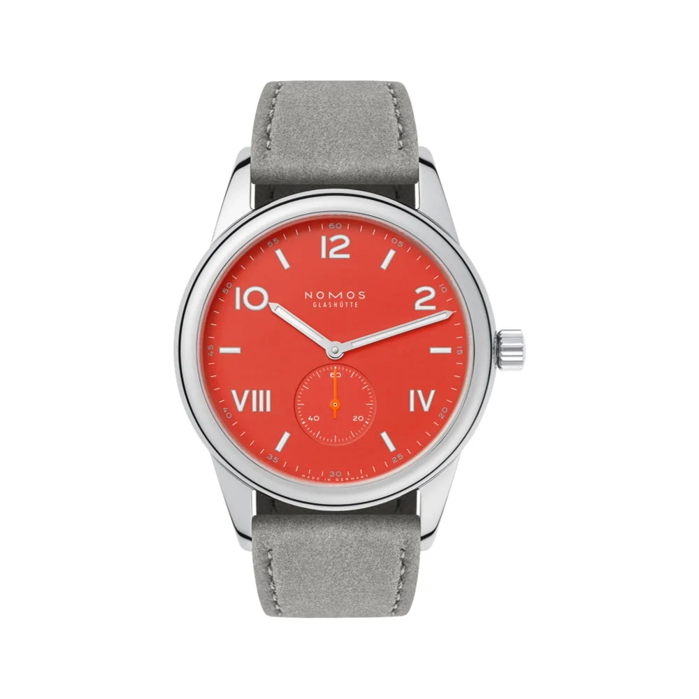 NOMOS Glashütte Club Campus 38mm - Nonstop Red on Strap 723 38 mm kol saati