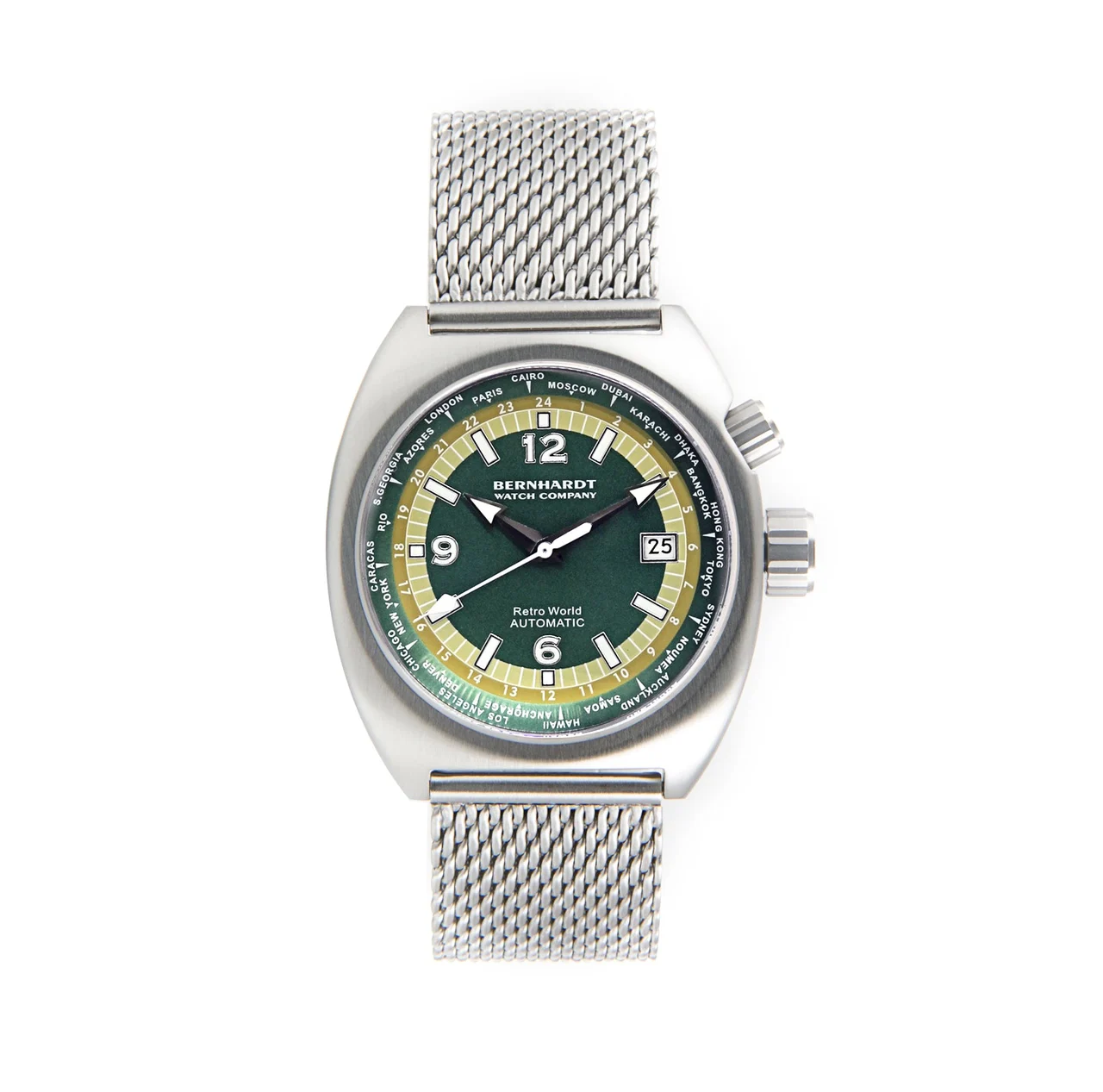 Bernhardt Watch Company RETROWRLDWHT-1 41 mm kol saati
