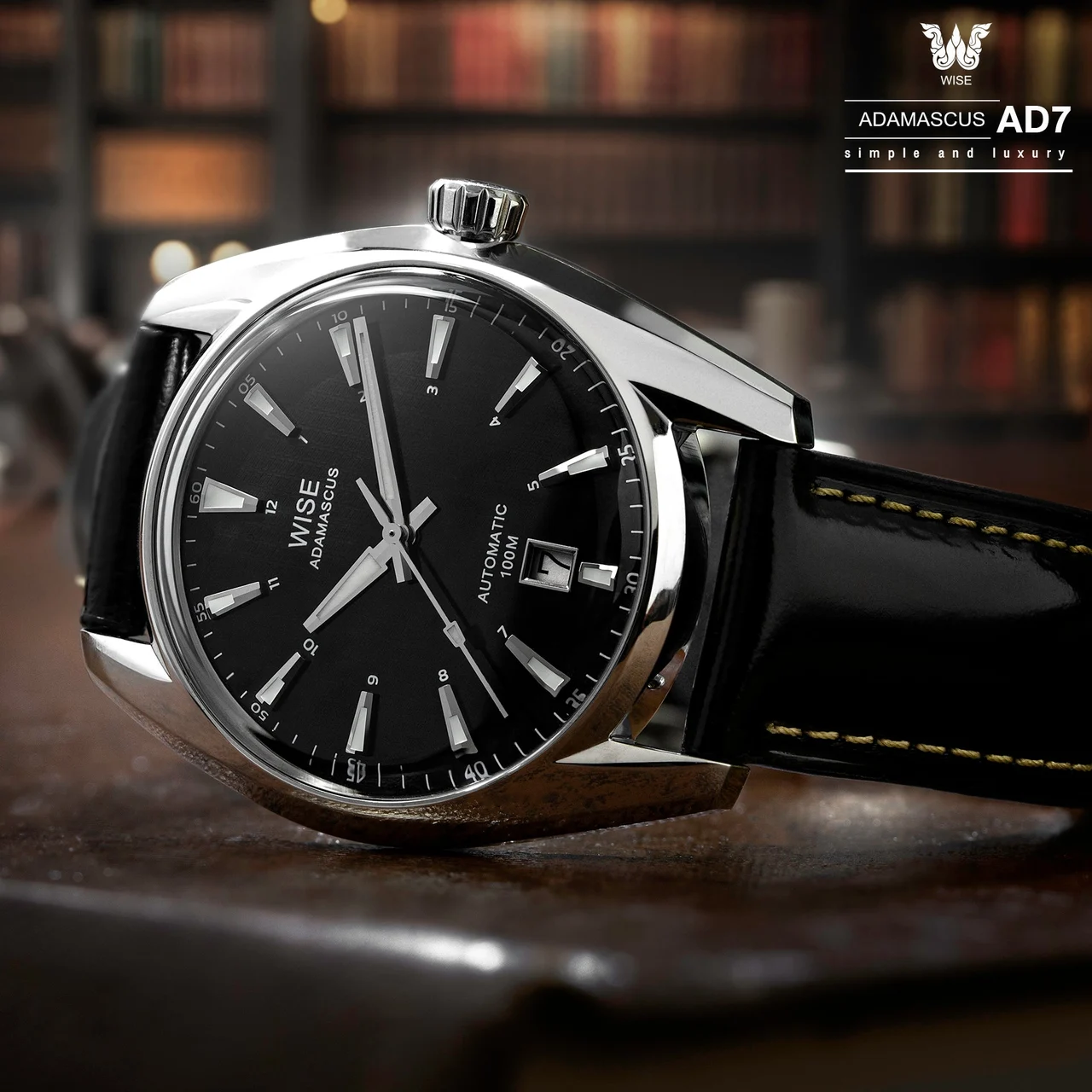 WISE ADAMASCUS AD771A Stainless steel 904L 39 mm kol saati