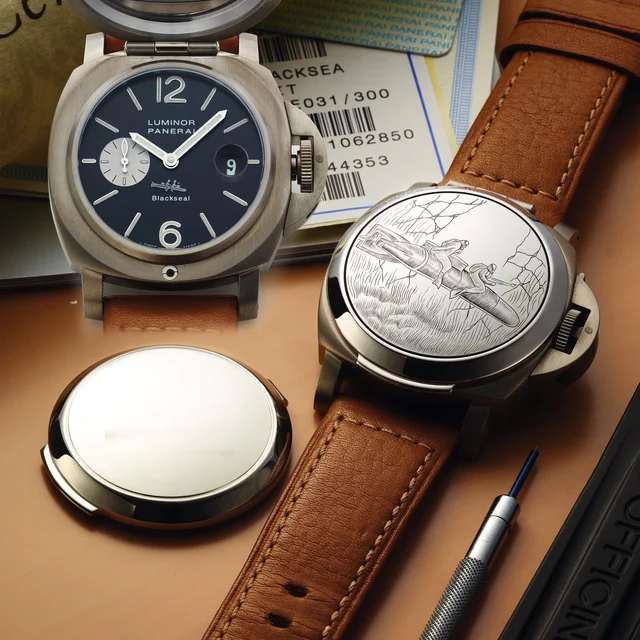 Panerai PANERAI REF. OP 6546 PAM 76 BLACKSEAL TITANIUM kol saati