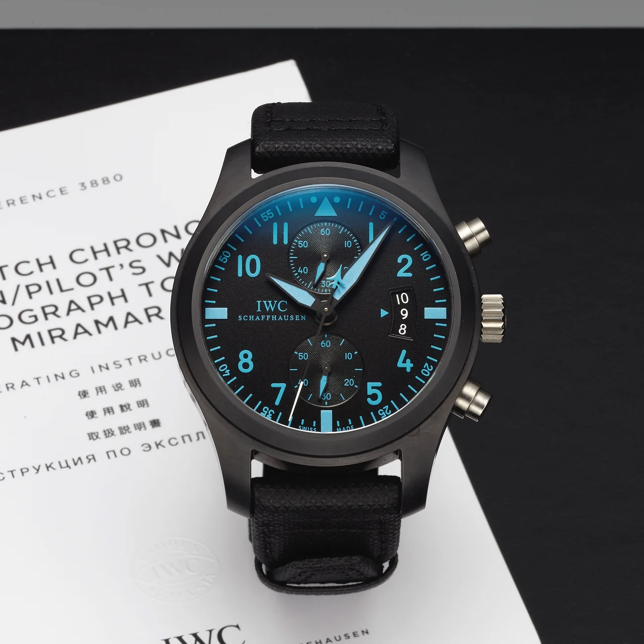 IWC IWC REF. 3880 PILOT'S WATCH TOP GUN MIRAMAR kol saati