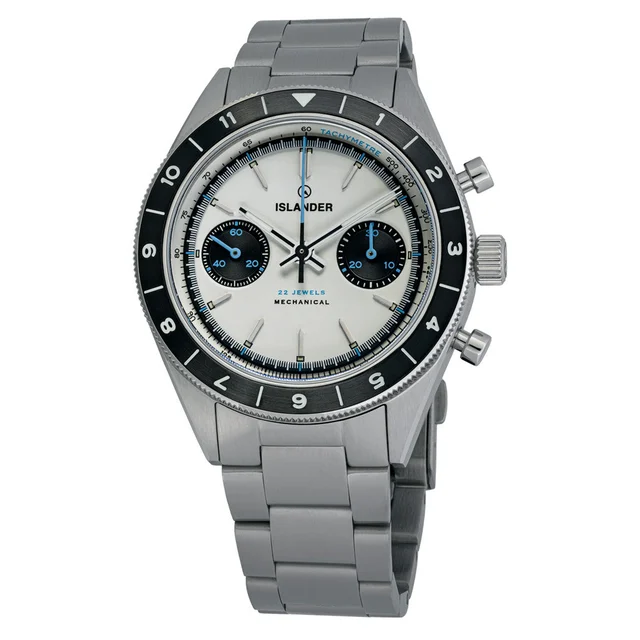 Islander Bridgehampton Racing Chronograph with Pure White Dial #ISL-235 kol saati