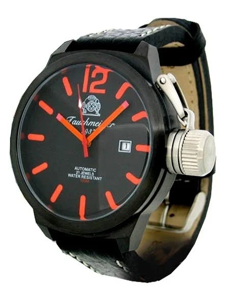 Tauchmeister Miyota Automatic Black Military Stealth Dive Watch T0179 kol saati