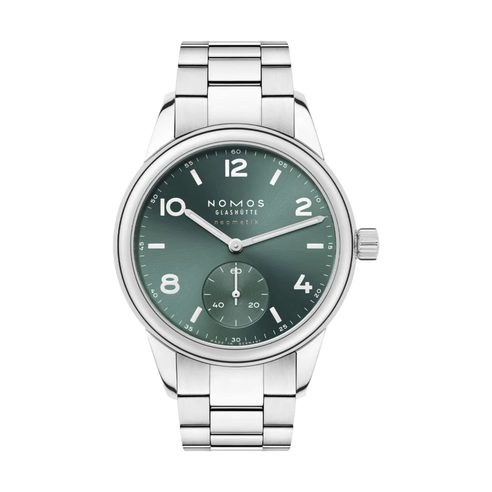 NOMOS Glashütte Club Sport Neomatik 37mm - Petrol Green on Bracelet 746 37 mm kol saati